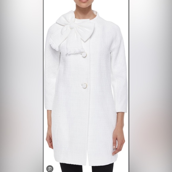 kate spade Jackets & Blazers - Kate Spade Dorothy Bow Front Tweed Jacket Coat